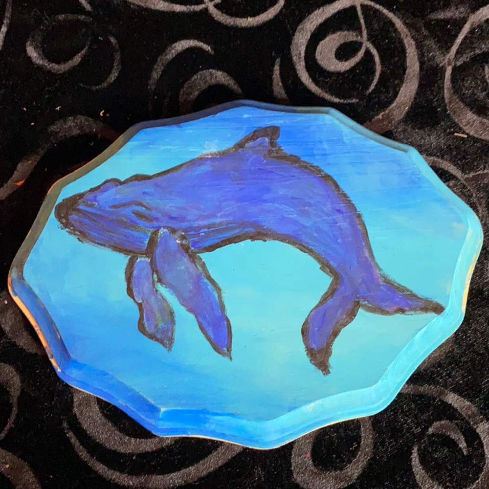 Humpback whale painting